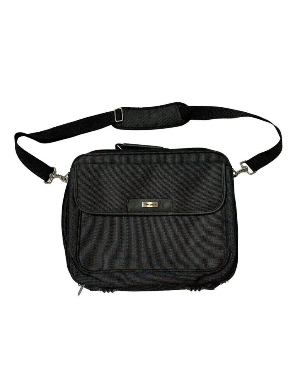 Targus Black Laptop Messenger Bag With Adjustable Strap & Multiple Compartments